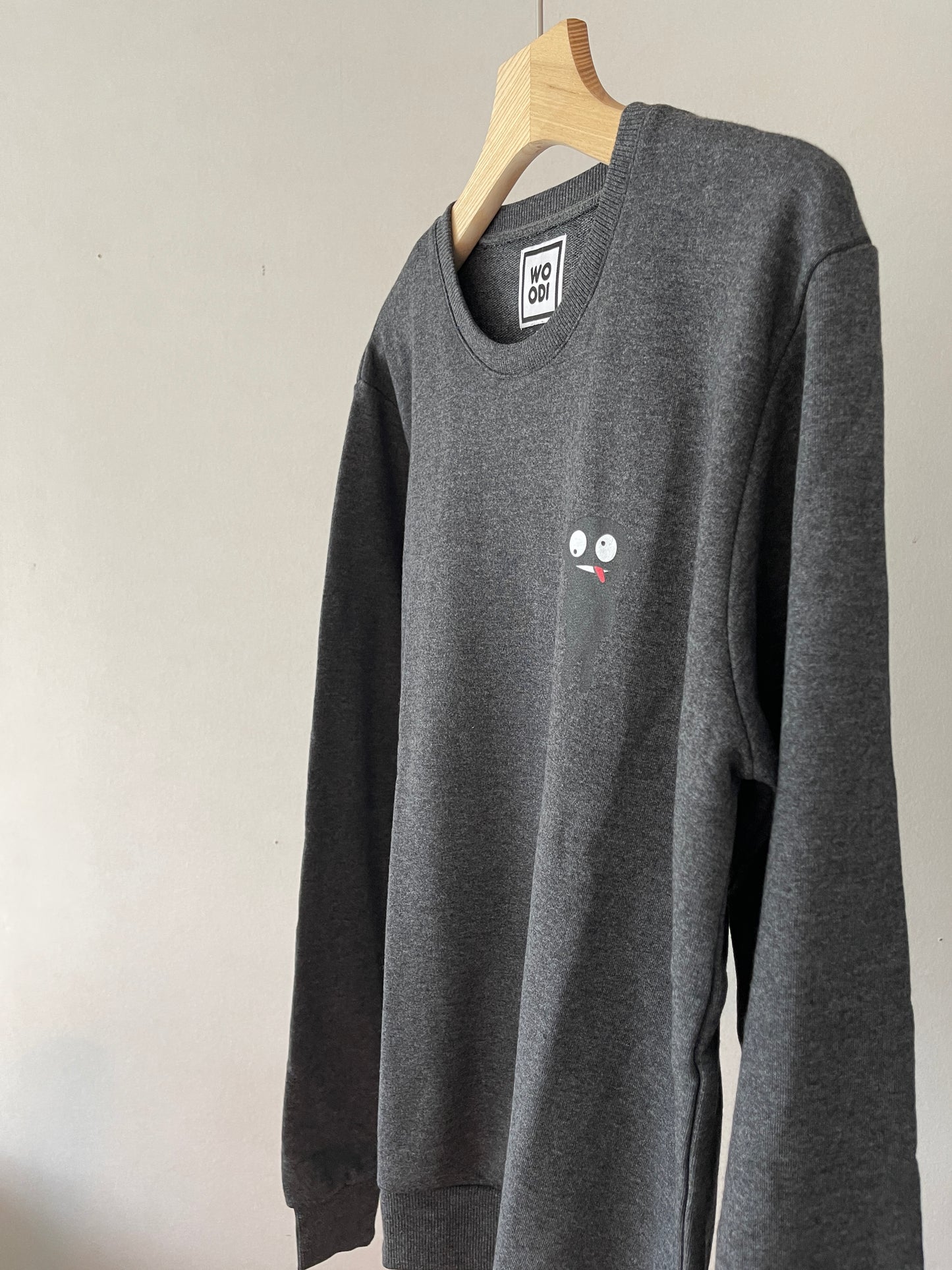 Beautifully crafted crewneck, with a classic, raglan-sleeved cut. Crafted from cotton and polyester blend. Raglan sleeves, ribbed trims and with teddy character print.