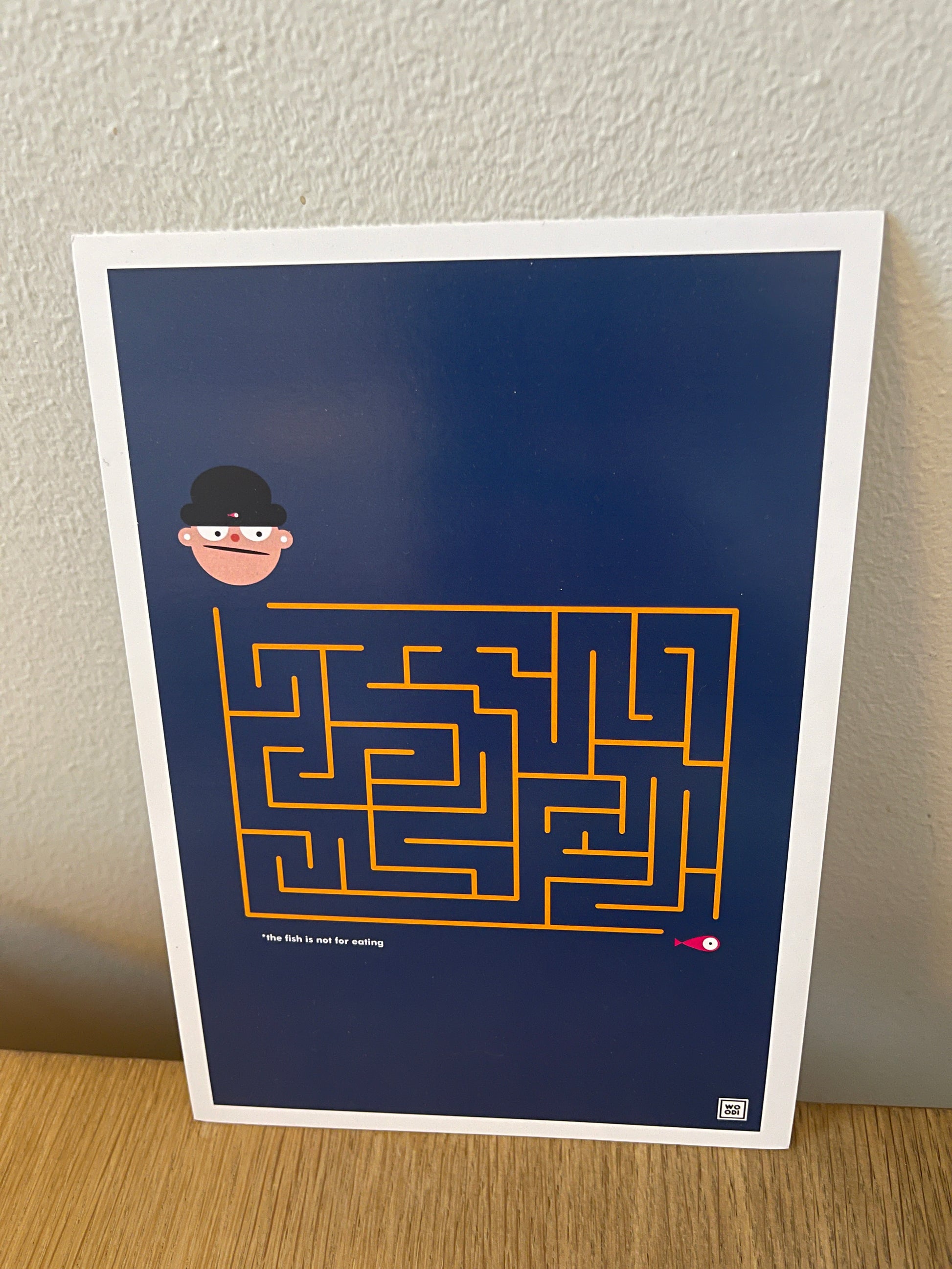 Fish Crossword Puzzle! This beautifully crafted crossword is a piece of art designed for puzzle lovers. The thoughtful design making it visually stunning.  Measuring at a perfect 20.7 x 14.8 cm, this crossword puzzle is ideal for framing, adding a touch of playful charm to your living space.   This card is also perfect for sending a note to fellow fish enthusiasts. 