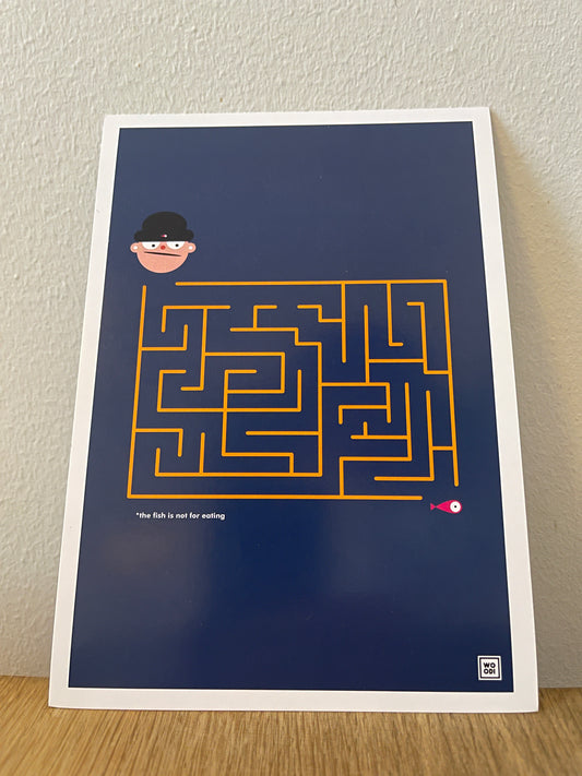 Fish Crossword Puzzle! This beautifully crafted crossword is a piece of art designed for puzzle lovers. The thoughtful design making it visually stunning. Measuring at a perfect 20.7 x 14.8 cm, this crossword puzzle is ideal for framing, adding a touch of playful charm to your living space. This card is also perfect for sending a note to fellow fish enthusiasts.