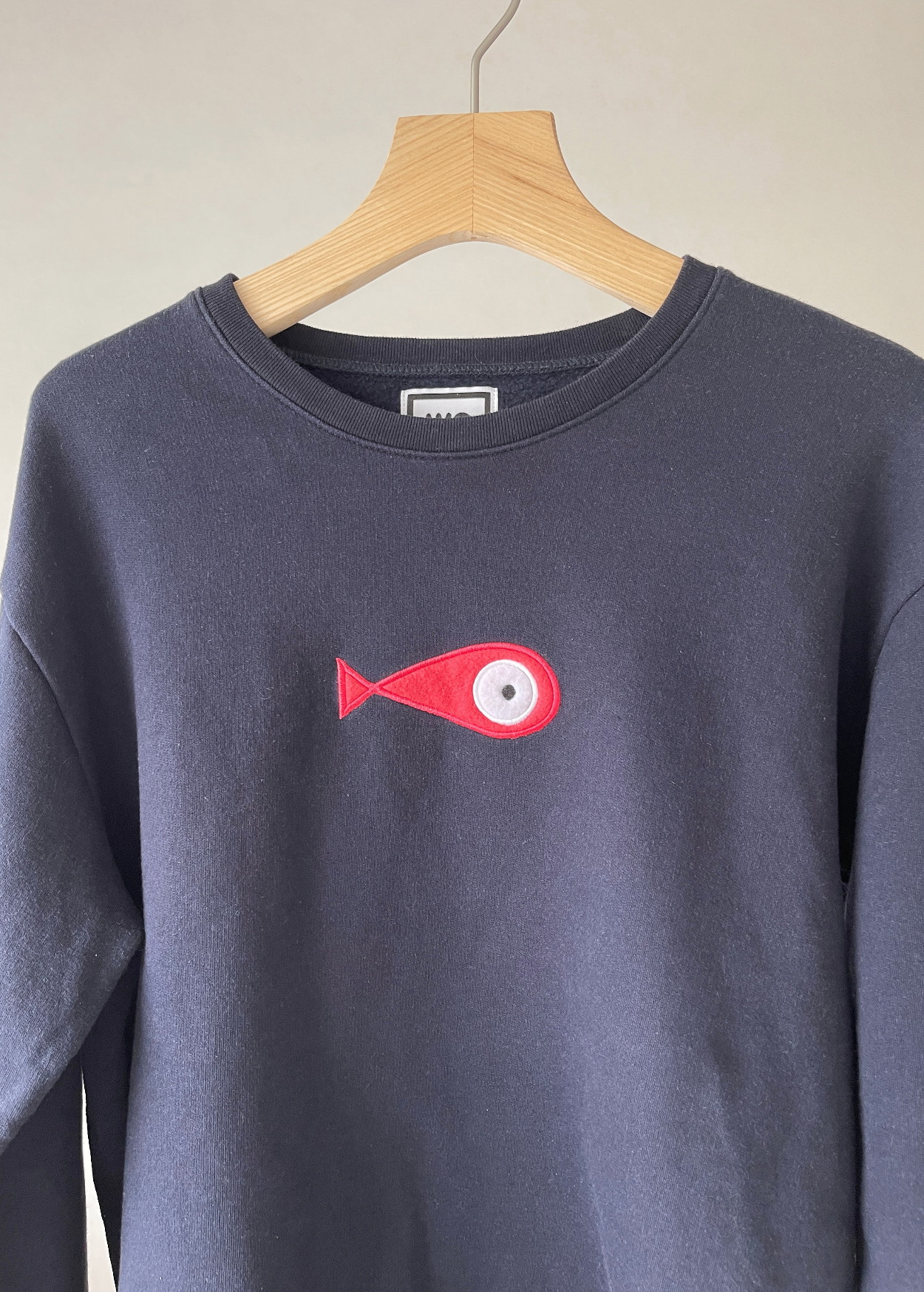 CREWNECK "FISH FELT" - WOODI